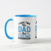 Mug Papa et un pas papa Design de typographie rétro (Gauche)