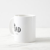 Mug Papa établi 2020 | Personnalisé (Devant gauche)