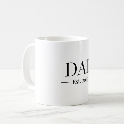 Mug Papa établi 2025 (Devant gauche)