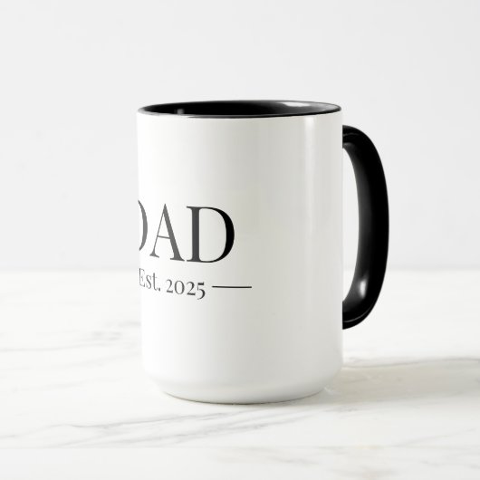 Mug Papa établi 2025 (Devant droit)