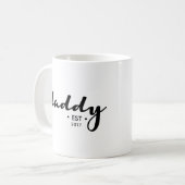 Mug Papa, établi, année, personnalisé (Devant gauche)