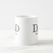 Mug Papa Établi Gras Noir Blanc (Centre)