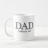 Mug Papa Établi Gras Noir Blanc (Gauche)