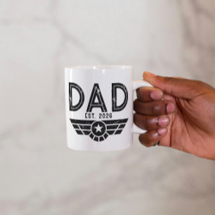 Mug Papa établi Nouveau Père Année d'aviation