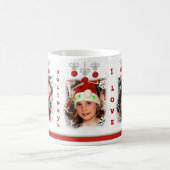 Mug Papa fait sur commande de Noël de photo et de (Centre)