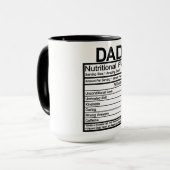 Mug Papa - Faits nutritionnels (Devant gauche)
