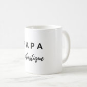 Mug Papa fantastique (noir) (Devant droit)