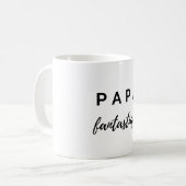Mug Papa fantastique (noir) (Devant gauche)