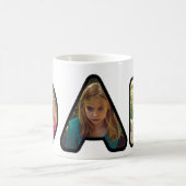 Mug Papa Fête des pères Black Photo Collage (Centre)