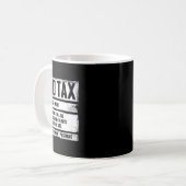 Mug Papa Fête des pères De Définition De L'Impôt Pour  (Devant gauche)