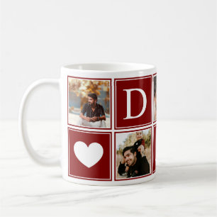 Mug Papa Fête des pères photo d'anniversaire