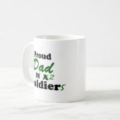 Mug Papa fier de 2 soldats (Devant gauche)