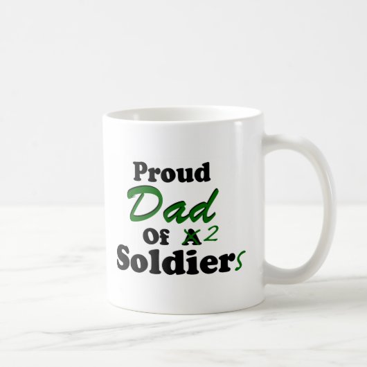 Mug Papa fier de 2 soldats (Droite)