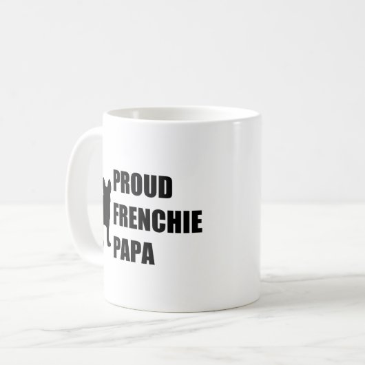 Mug Papa fier de Frenchie (Devant gauche)