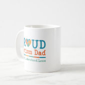 Mug Papa fier de l'autisme (Devant gauche)