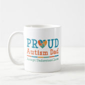 Mug Papa fier de l'autisme (Gauche)