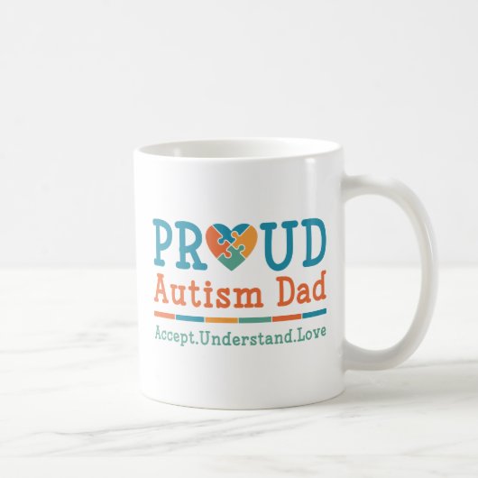 Mug Papa fier de l'autisme (Droite)