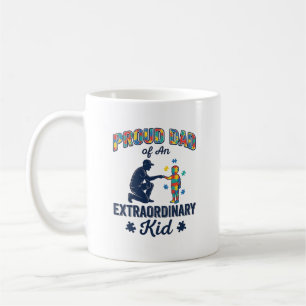 Mug Papa fier d'un enfant extraordinaire Autisme Vecte