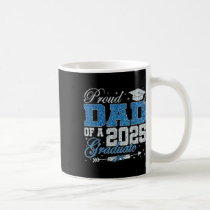 Mug Papa fière drôle d'un diplômé de 2025 Famille grad