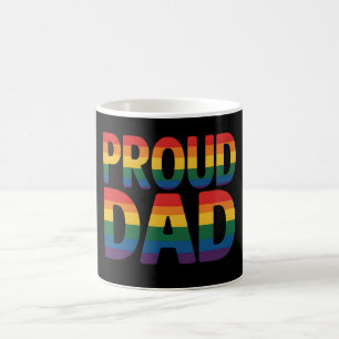 Mug Papa fière famille LGBTQ Fierté gay allié arc-en-c