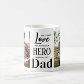 Mug Papa First Love Forever Hero Personnalisé 2 Photo (Centre)