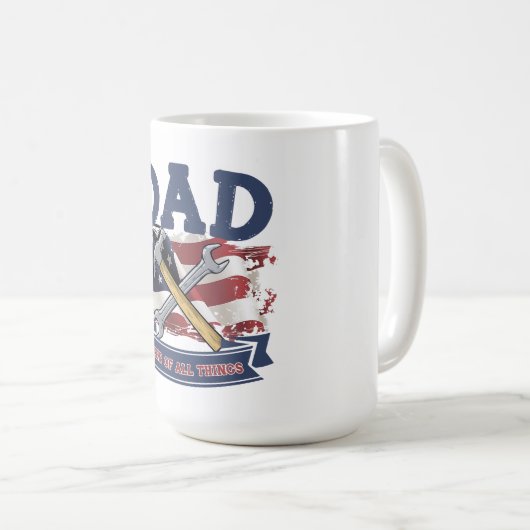 Mug Papa fixe toutes les choses (Devant droit)