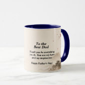 Mug Papa Fleur de Prunier Chinoise (Devant droit)