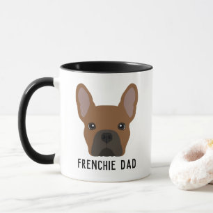 Mug Papa Frenchie Fawn Rouge Bouledogue Français