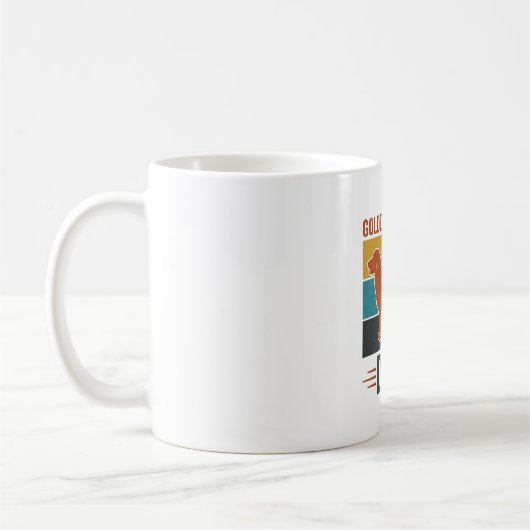 Mug Papa Golden Retriever Conception Vectorielle pour  (Gauche)