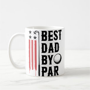 Mug Papa Golf Par Papa Golfeur Drapeau Américain Père