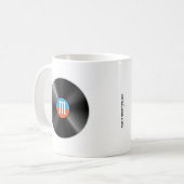 Mug Papa Golf Scramble Rétro Vinyle Monogramme Nom (Devant gauche)