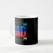 Mug Papa Gratuit Accrocs Gay Rainbow Pride Lgbtq Fier  (Devant gauche)