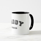 Mug Papa Gris Cuir Établie Graphisme établi (Devant droit)