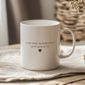 Mug Papa Heart - Photo de première Fête des pères
