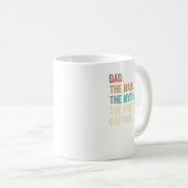 Mug Papa Homme Myth Ponton Capitaine Funny Ponton Pour (Devant droit)