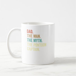 Mug Papa Homme Myth Ponton Capitaine Funny Ponton Pour