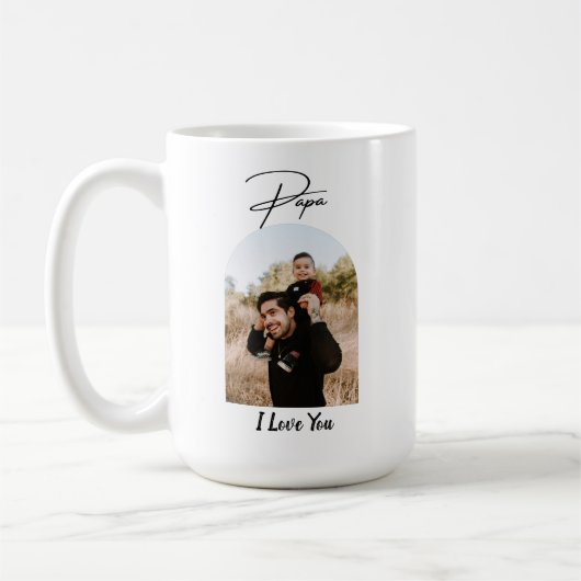 Mug Papa I Love You Photo (Gauche)