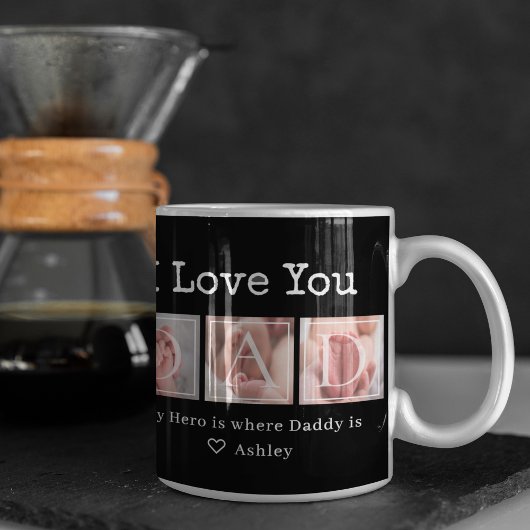 Mug Papa I Love You Photo Collage