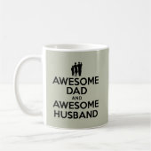 Mug Papa impressionnant et mari impressionnant (Gauche)