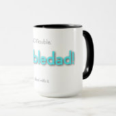 Mug papa inquiet ! - bleu clair (Devant droit)