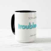 Mug papa inquiet ! - bleu clair (Devant gauche)