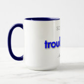 Mug papa inquiet ! - bleu de base (Gauche)