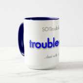 Mug papa inquiet ! - bleu de base (Devant gauche)