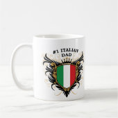Mug Papa italien du numéro un (Gauche)