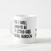 Mug Papa, je serai toujours votre fardeau financier (Devant gauche)