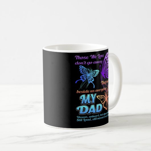 Mug Papa Je T'Ai Dans Mon Coeur J'Aime Vous Manquer Da (Devant droit)