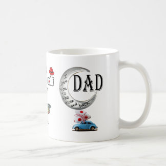 Mug Papa je t'aime à la lune et au dos - fête des