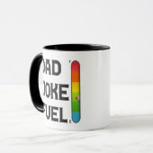 Mug Papa Joke Fuel Funny Fête des pères Cadeau (Devant gauche)
