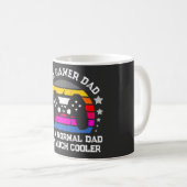 Mug Papa Joueur Rétro Plus Cool que Papa Normal (Devant droit)