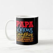 Mug Papa Know Everything Fathers Day Cool Father Funny (Gauche)